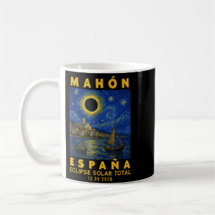 Mahón España Eclipse Solar Total 2026 Design Coffee Mug