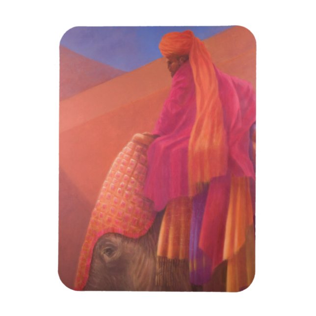 Mahout and Elephant Magnet (Vertical)