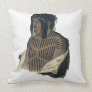 Mahsette-Kuiuab, Chief of the Cree Indians, plate Cushion