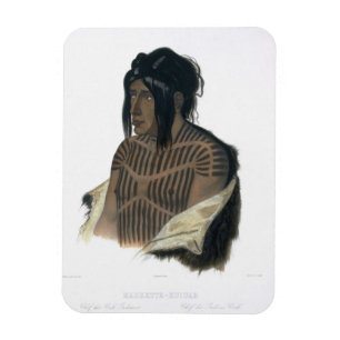 Mahsette-Kuiuab, Chief of the Cree Indians, plate Magnet