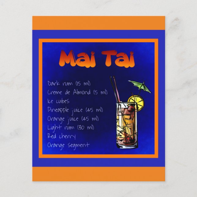 mai-tai-854531 MAI TAI RECIPE ALCOHOLIC BEVERAGES Flyer (Front)