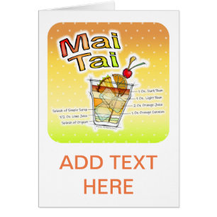 MAI TAI COCKTAIL RECIPE ART