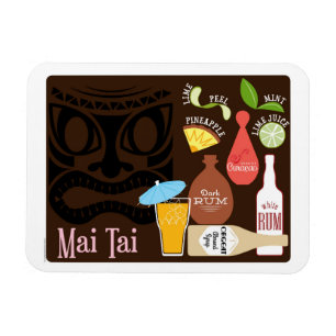 Mai Tai Tiki Bar Cocktail Magnet
