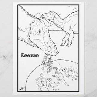 Maiasaura - Colouring Page.