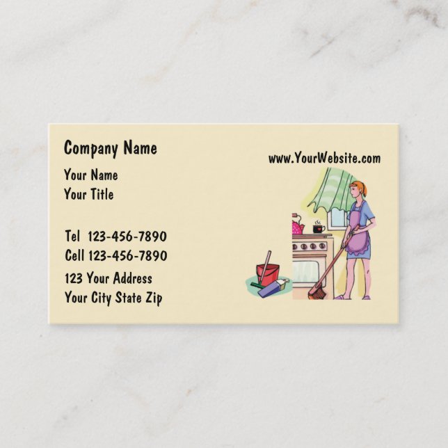 Maid Business Cards (Front)