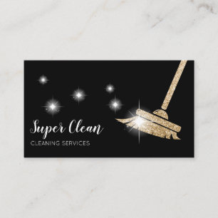 Maid Cleaning House Sparkling Business Card