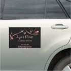 Maid Cleaning House Sparkling Rose Gold Car Magnet