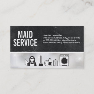 Maid Cleaning Services Business Card