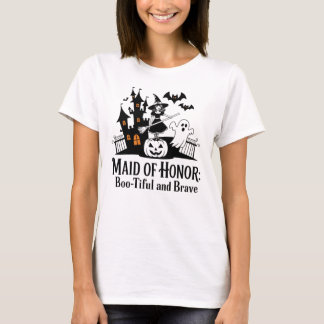 MAID OF HONOR BEAUTIFUL AND BRAVE T-Shirt