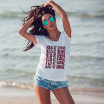 Maid of Honor Burgundy Matching Bridal Party T-Shirt<br><div class="desc">Are you looking for the perfect bachelorette party outfit? Group up with your girlfriends and pick out matching t-shirts for all of you! These burgundy maid of honor shirts are perfect for a fun, laid-back bachelorette party. Pick from different bachelorette party themes to get inspired. Whether you're planning on hitting...</div>