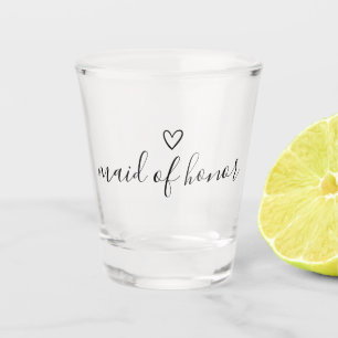 Maid of Honor   Customizable Script Name Shot Glass