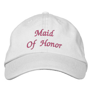 Maid Of Honor Embroidered Hat