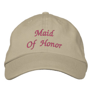 Maid Of Honor Embroidered Hat