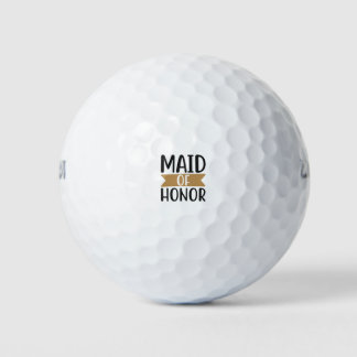 Maid of honor golf balls