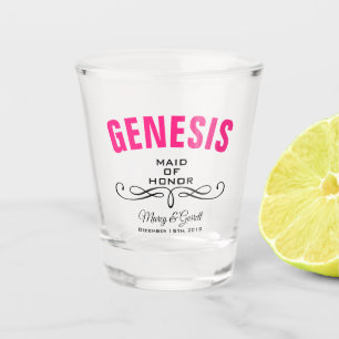 MAID OF HONOR WEDDING PARTY SHOT GLASS
