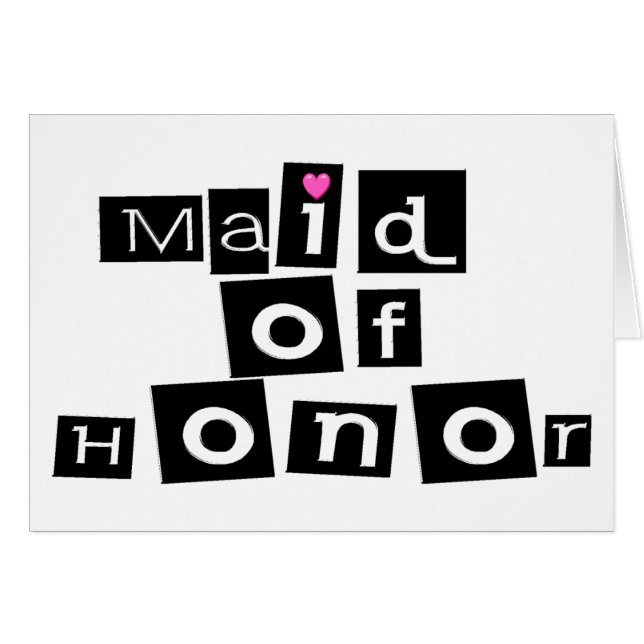 Maid Of Honour (Front Horizontal)
