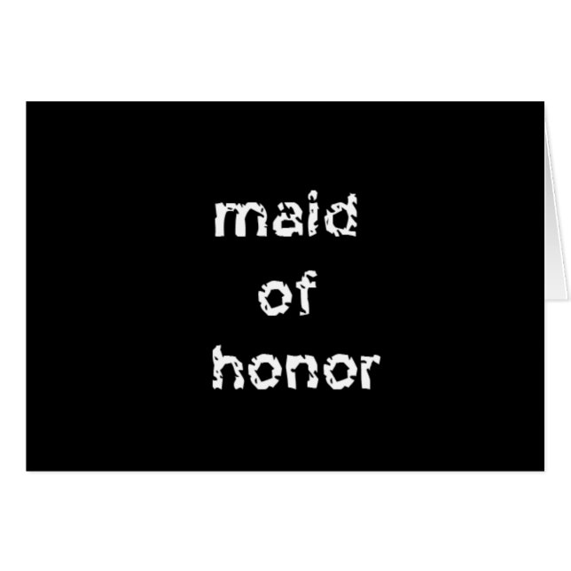 Maid of Honour (Front Horizontal)