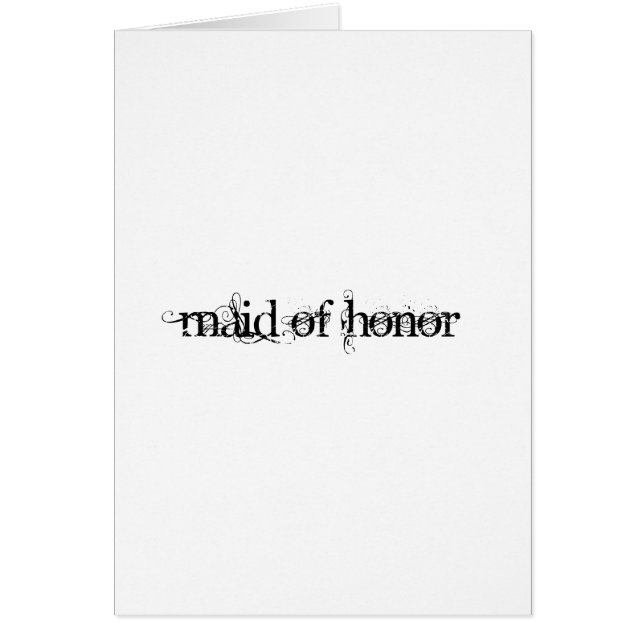 Maid of Honour (Front)