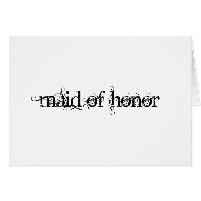 Maid of Honour (Front Horizontal)