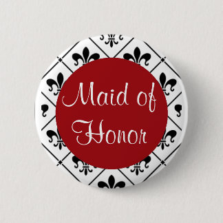 Maid of Honour 6 Cm Round Badge