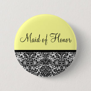 Maid of Honour 6 Cm Round Badge