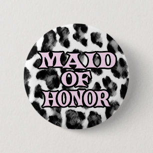 Maid of Honour 6 Cm Round Badge