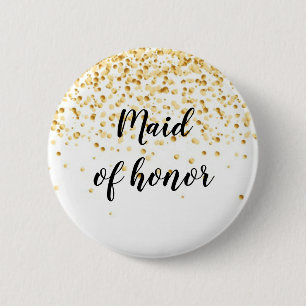 Maid of honour 6 cm round badge