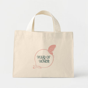 Maid Of Honour Art Nouveau Pink Butterfly Mini Tote Bag