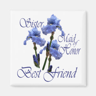 Maid of Honour/ Blue Iris Magnet