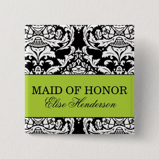 Maid of Honour Button (Front)