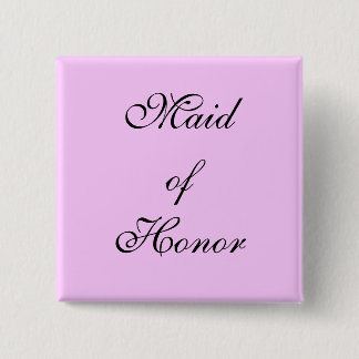 Maid of Honour Button