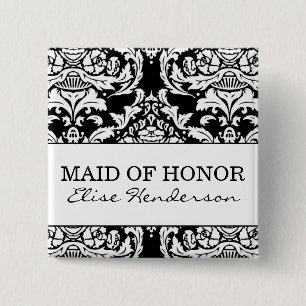 Maid of Honour Button