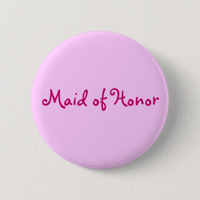 Maid of Honour button (Front)