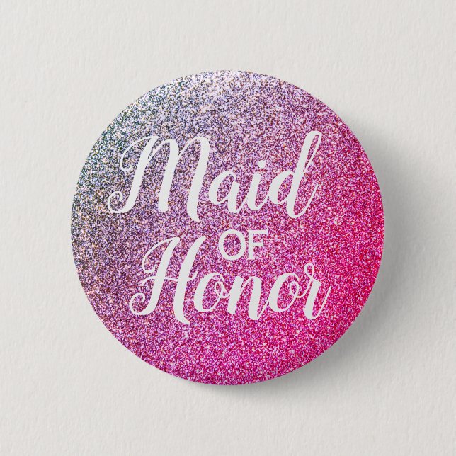Maid of Honour button for bridal shower (Front)