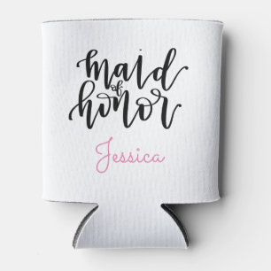 Maid of Honour Can Cooler - Personalise Name