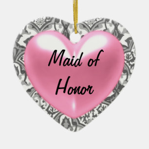 Maid of honour ceramic ornament