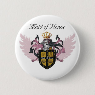 Maid of Honour Crest - Button
