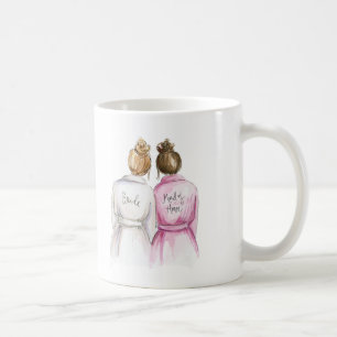 Maid of Honour? Dark Blonde Bun Bride Br Bun Maid Coffee Mug