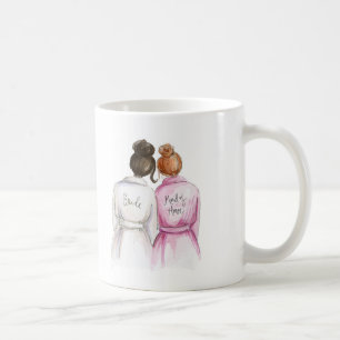 Maid of Honour? Dark Br Bun Bride Red Bun Maid Coffee Mug