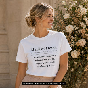 Maid of Honour Definition T-Shirt Tri-Blend Shirt