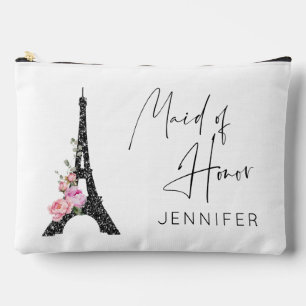 Maid of Honour Elegant Paris theme Eiffel tower  Accessory Pouch