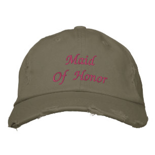 Maid Of Honour  Embroidered Hat