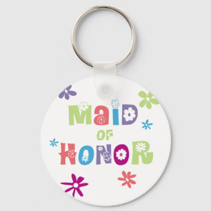 Maid of Honour Favours Key Ring