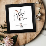 Maid of Honour Floral Letter Boho Wedding Keepsake Gift Box<br><div class="desc">Keepsake gift box to personalise for your Maid of Honour. Maid of Honour is lettered with neutral boho floral letters and handwritten script. You can also add the name of the bride and groom and their wedding date, which frames a co-ordinating floral ampersand. Lovely wedding party keepsake gift and perfect...</div>