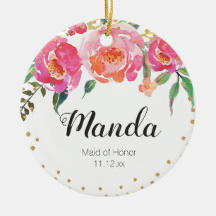 Maid of Honour Floral Ornament
