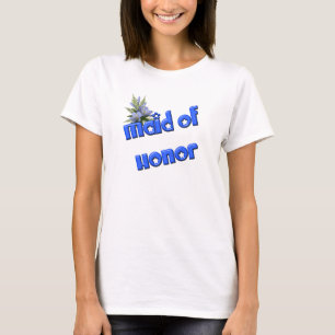 Maid Of Honour Flower Bouquet Wedding Party T-Shirt