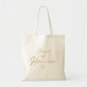 Maid of Honour - Gold faux foil tote bag