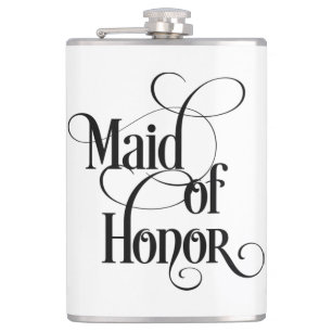 Maid of Honour Hip Flask