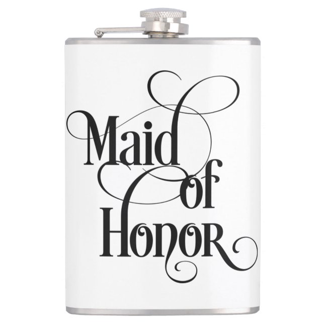 Maid of Honour Hip Flask (Front)