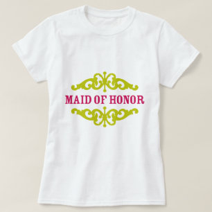 Maid of Honour (Hot Pink & Chartreuse) T-Shirt